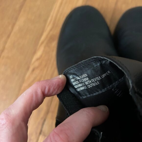 MIA Jody Chelsea Black Ankle Chunky Boot Booties Women’s Size 8 - Picture 8 of 9